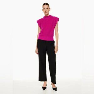 Aritzia Babaton Hazlitt Sweater Vest Deep Magenta Pink Size XS